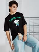 Áo thun unisex Newzy Wonder oversized 100% cotton in Pixel art NZATH006