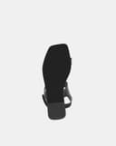 Giày Sandal Đế Bệt Quai Ngang Phối Khóa Trang Trí