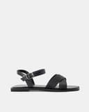 Giày Sandal Đế Bệt Phối Quai Vân Đan