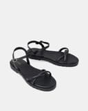 Giày Sandal Bệt Quai Xoắn