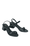 Giày Sandal Gót Thấp Quai Ngang