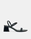 Giày Sandal Gót Thấp Quai Ngang