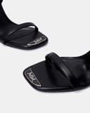 Giày Sandal Gót Thanh Phối Khoá Trang Trí Jn