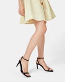 Giày Sandal Gót Thanh Phối Khoá Trang Trí Jn