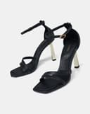 Giày Sandal Gót Thanh Phối Khoá Jn
