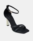 Giày Sandal Gót Thanh Phối Khoá Jn