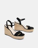 Giày Sandal Xuồng Quai Ngang Bọc Cói