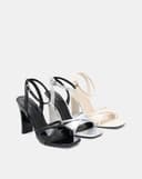 Giày Sandal Cao Gót Quai Chéo