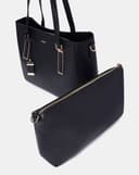Túi Xách Lớn Tote Lớn Gắn Charm Trang Trí