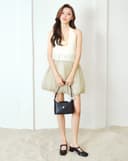 Túi Xách Nhỏ Đeo Vai Phối Kẹp Tóc Trang Trí