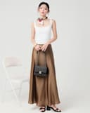 Túi Xách Nhỏ Shoulder Bag Nắp Gập Phối Khoá