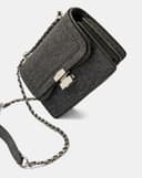 Túi Xách Nhỏ Shoulder Bag Nắp Gập Phối Khoá