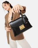 Túi Xách Nhỏ Top Handle Phối Khoá