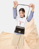 Túi Xách Nhỏ Hai Màu Phối Khoá Jn