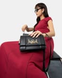 Túi Xách Nhỏ Shoulder Bag Trang Trí Khóa Logo Cách Điệu