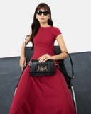 Túi Xách Nhỏ Shoulder Bag Trang Trí Khóa Logo Cách Điệu