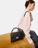 Túi Xách Nhỏ Top Handle Phối Khoá