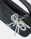 Túi Xách Nhỏ Top Handle Trang Trí Charm Nơ