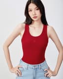 Áo thun tanktop thêu chữ J cách điệu