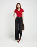 Áo thun cổ polo form ôm