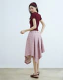 Áo thun tay phồng phối nút kiểu