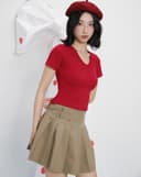 Áo thun ôm basic cổ V