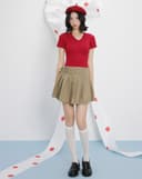 Áo thun ôm basic cổ V