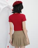 Áo thun ôm basic cổ V