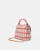 Túi Xách Nhỏ Top Handle Phối Tweed