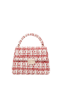 Túi Xách Nhỏ Top Handle Phối Tweed
