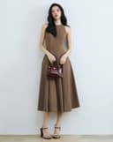 Túi Xách Nhỏ Mini Bowling Tay Cầm Nơ