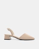 Giày Cao Gót Slingback Gót Vuông Cơ Bản