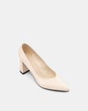 Giày Cao Gót Pump Gót Cao Cổ Chữ V