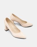 Giày Cao Gót Pump Gót Cao Cổ Chữ V