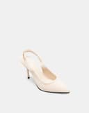 Giày Cao Gót Slingback Phối Xích