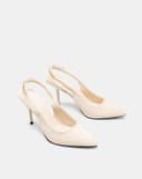 Giày Cao Gót Slingback Phối Xích