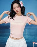 Áo dệt kim thêu chữ
