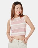 Áo Thun Sọc Form Ngắn Sát Nách