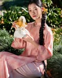 Quần lụa áo dài form suông lưng co giãn