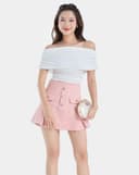 Chân Váy Mini Xếp Ly