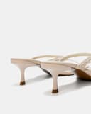 Giày Sandal Mules Phối Dây Trang Trí