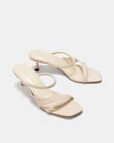 Giày Sandal Mules Phối Dây Trang Trí