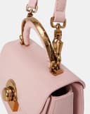 Túi Xách Nhỏ Top Handle Phối Khóa Trang Trí