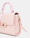 Túi Xách Nhỏ Top Handle Phối Khăn Lụa Cherry Blossom