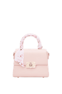 Túi Xách Nhỏ Top Handle Phối Khăn Lụa Cherry Blossom