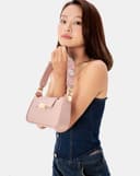 Túi Xách Nhỏ  Đeo Vai Dây Trang Trí Hoa 3D