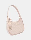 Túi Xách Nhỏ Hobo Dập Hoạ Tiết Phối Charm