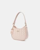 Túi Xách Nhỏ Hobo Dập Hoạ Tiết Phối Charm