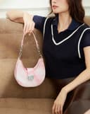 Túi Xách Nhỏ Hobo In Hoạ Tiết Chuyển Màu