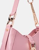Túi Xách Trung Hobo Trang Trí Khóa Luxe